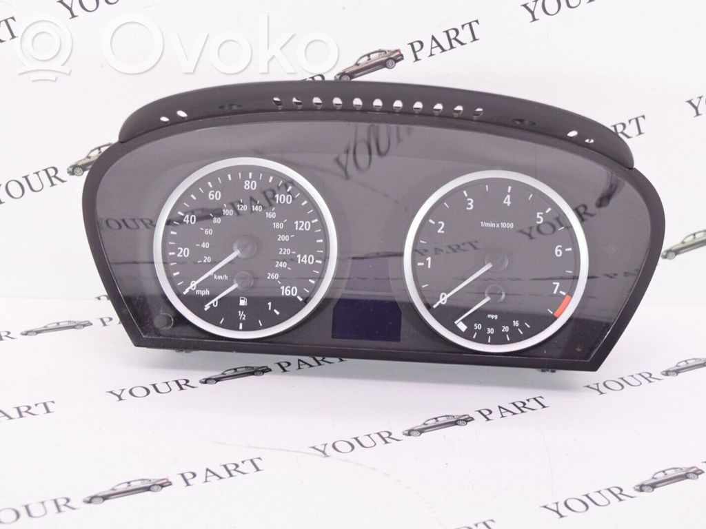 BMW 5 E60 E61 Spidometrs (instrumentu panelī) 