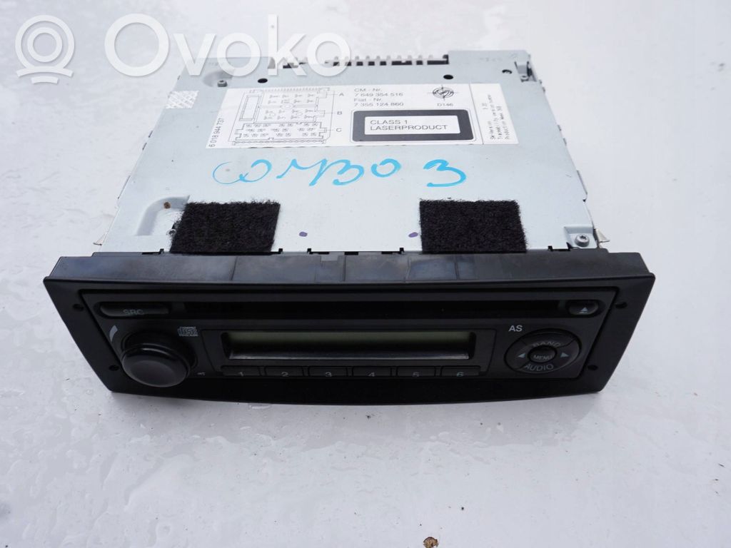 Fiat Doblo Radio / CD/DVD atskaņotājs / navigācija 