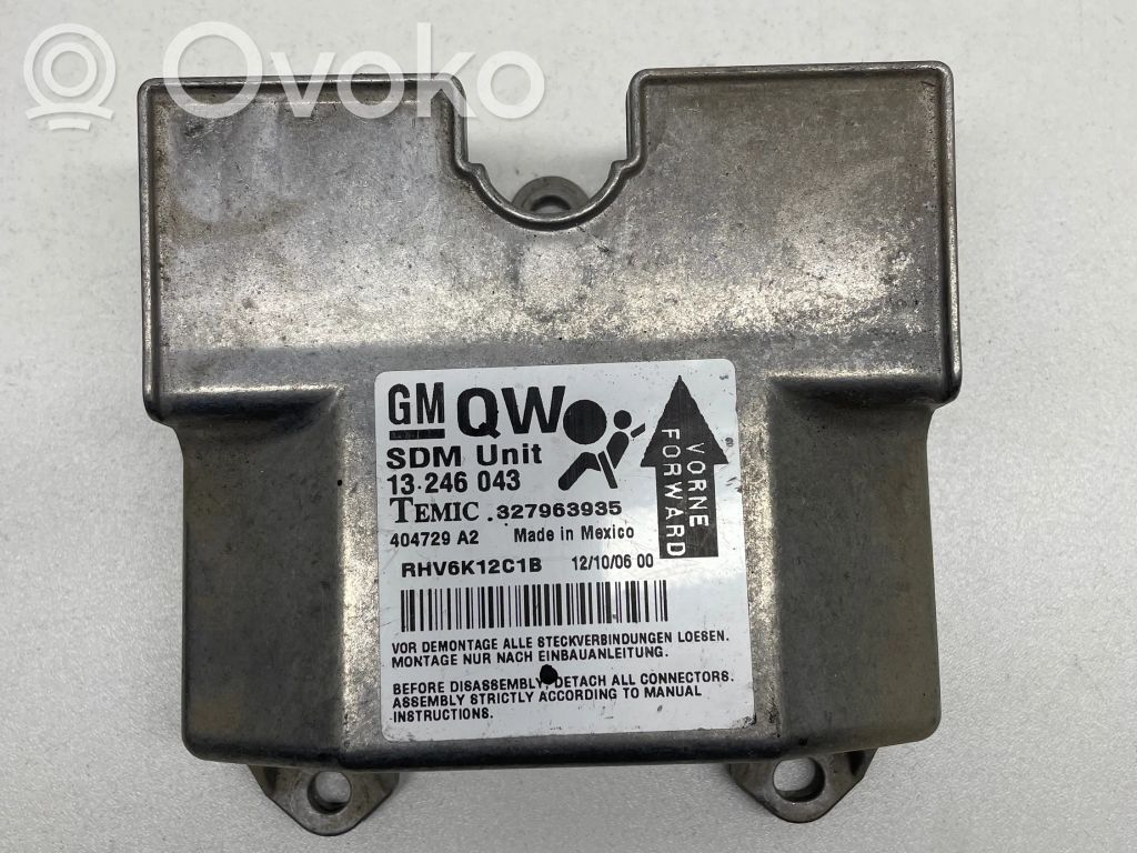 Opel Astra H Airbag control unit/module 