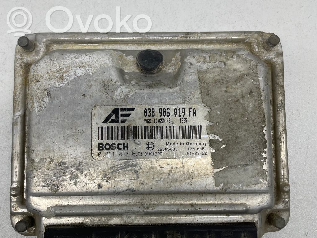 Engine control unit/module   038906019FA,28SA5033,0281010629