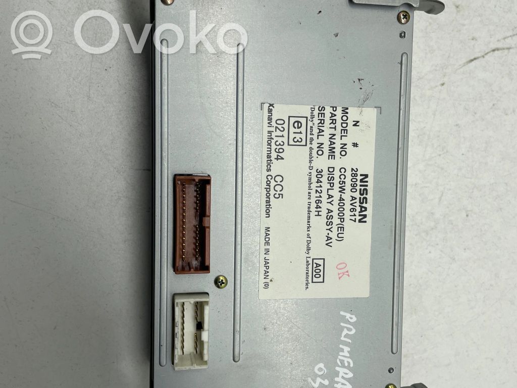 Nissan Primera Radija/ CD/DVD grotuvas/ navigacija 
