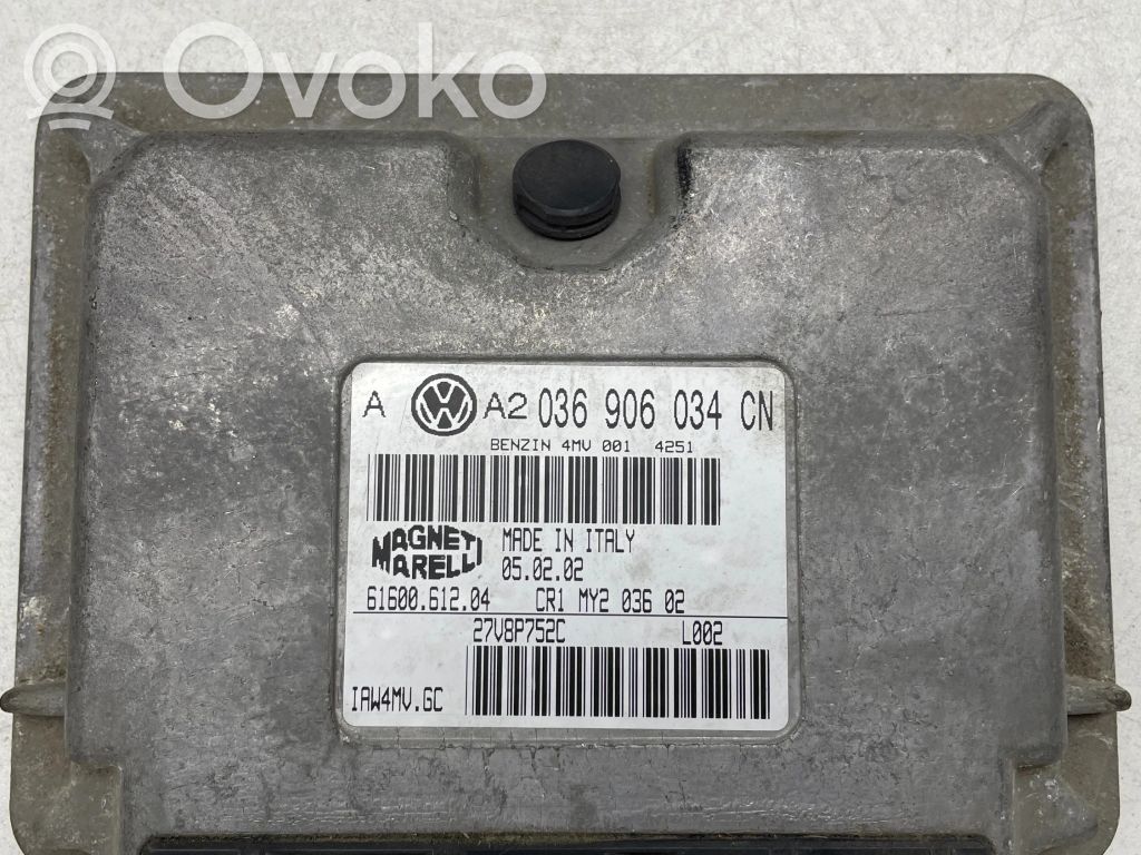 Engine control unit/module   036906034CN,27V8P752C,6160061204