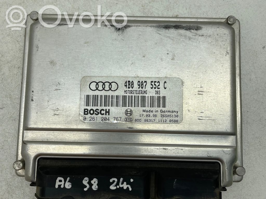 Engine control unit/module   4B0907552C,26SA5130,0261204767