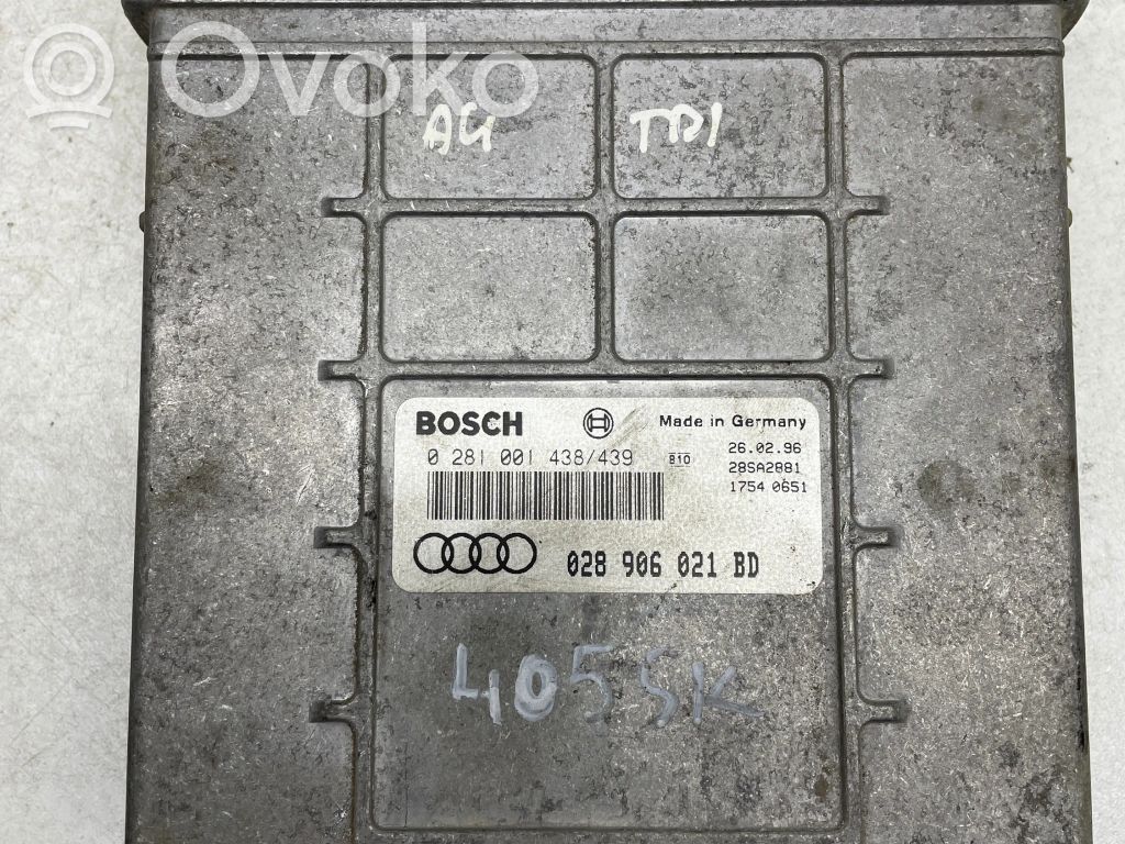 Engine control unit/module   028906021BD,28SA2881,0281001438
