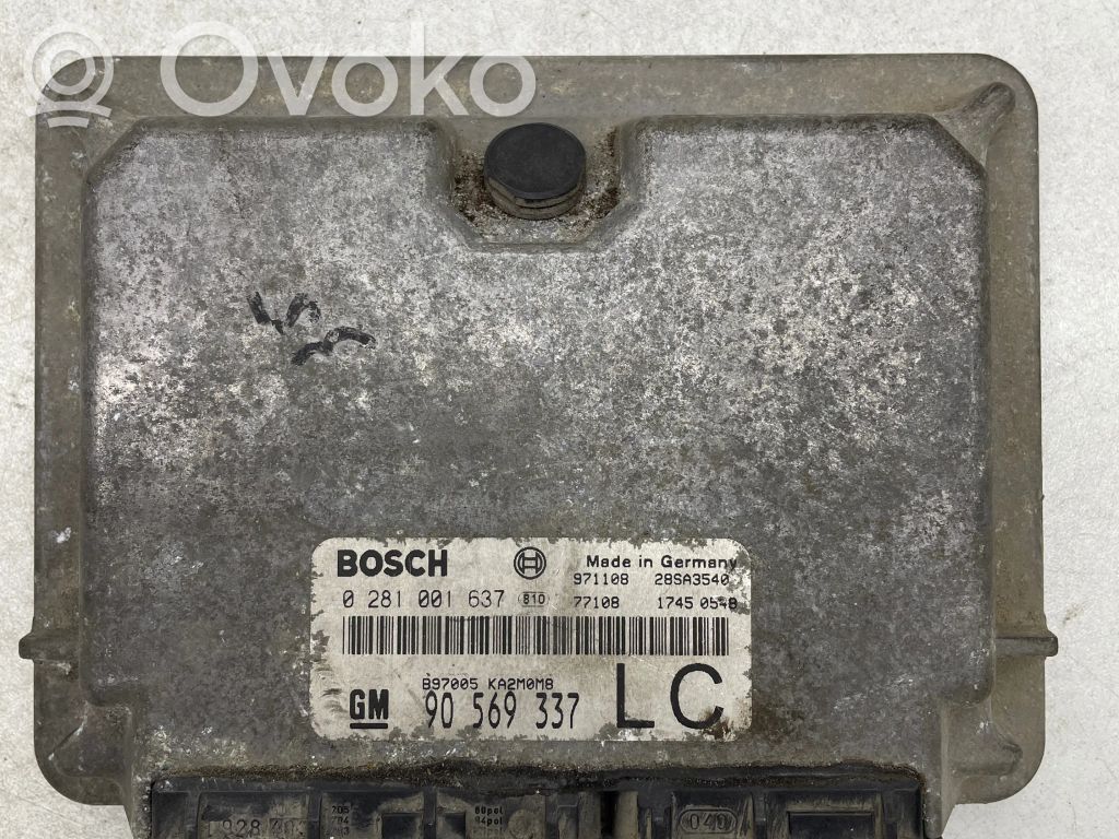 Engine control unit/module   90569337,28SA3540,0281001637