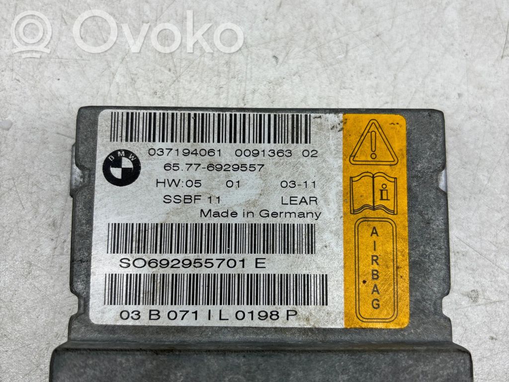 Airbag control unit/module   6929557,037194061,10711L0198