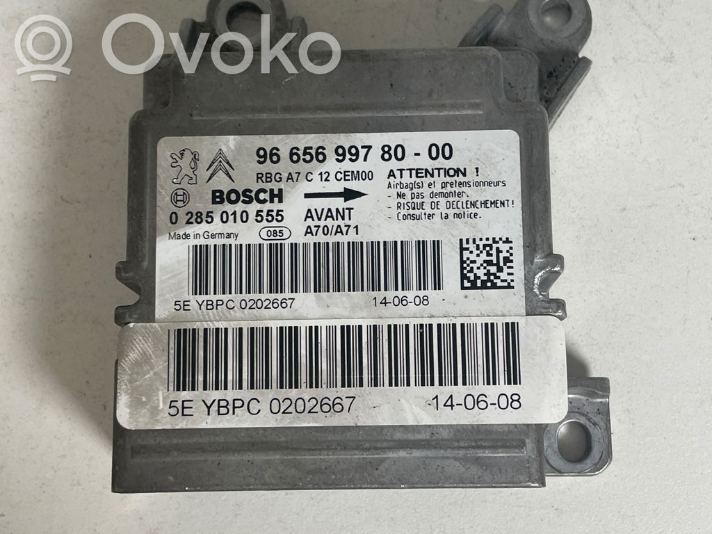 Peugeot 207 Airbag control unit/module 