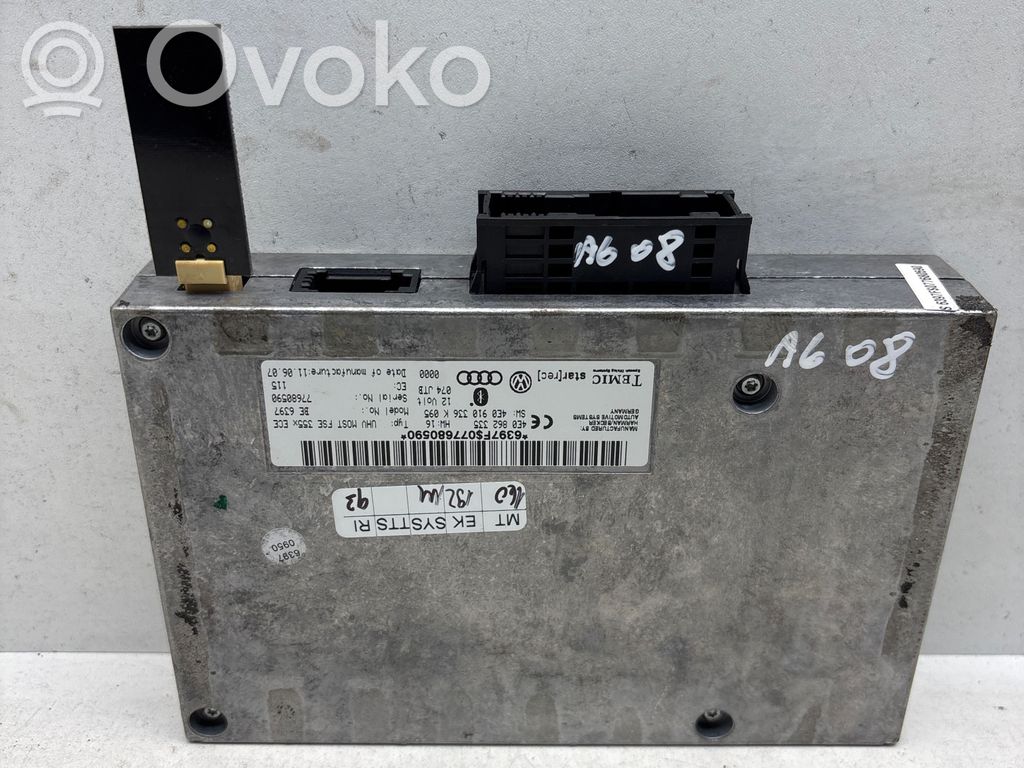 Audi A6 S6 C6 4F Moduł / Sterownik Bluetooth 