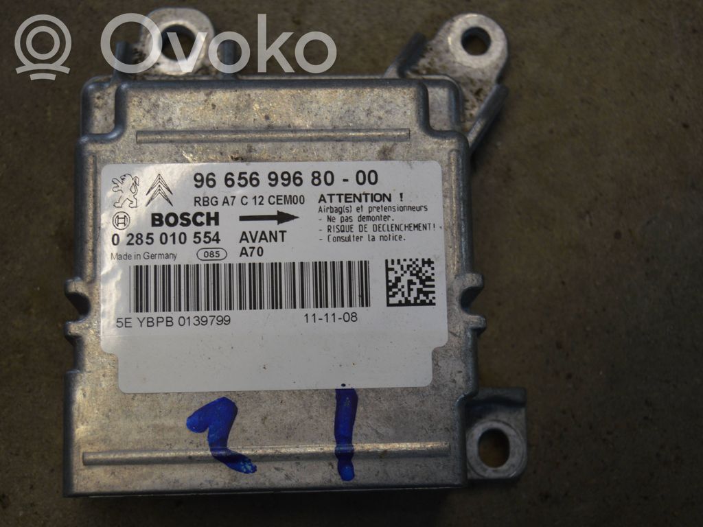 Peugeot 207 Airbag control unit/module 