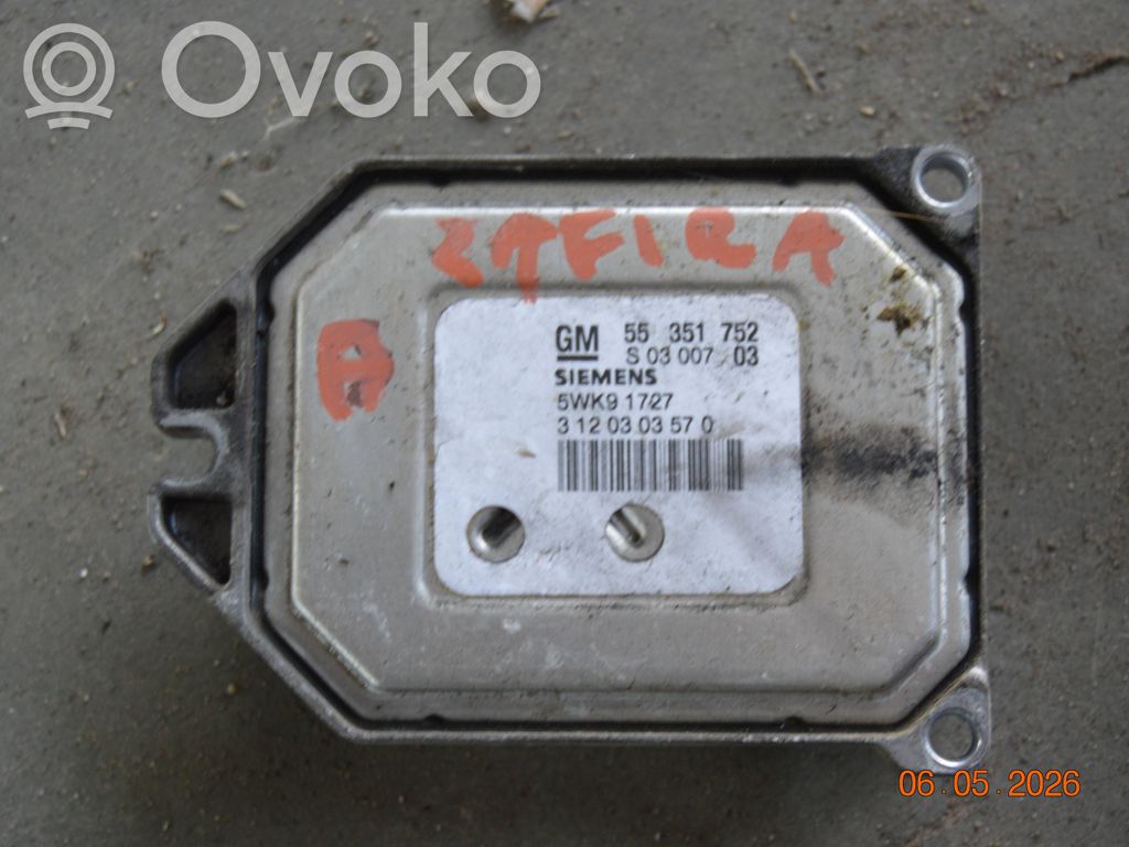 Opel Zafira A Engine control unit/module ECU 