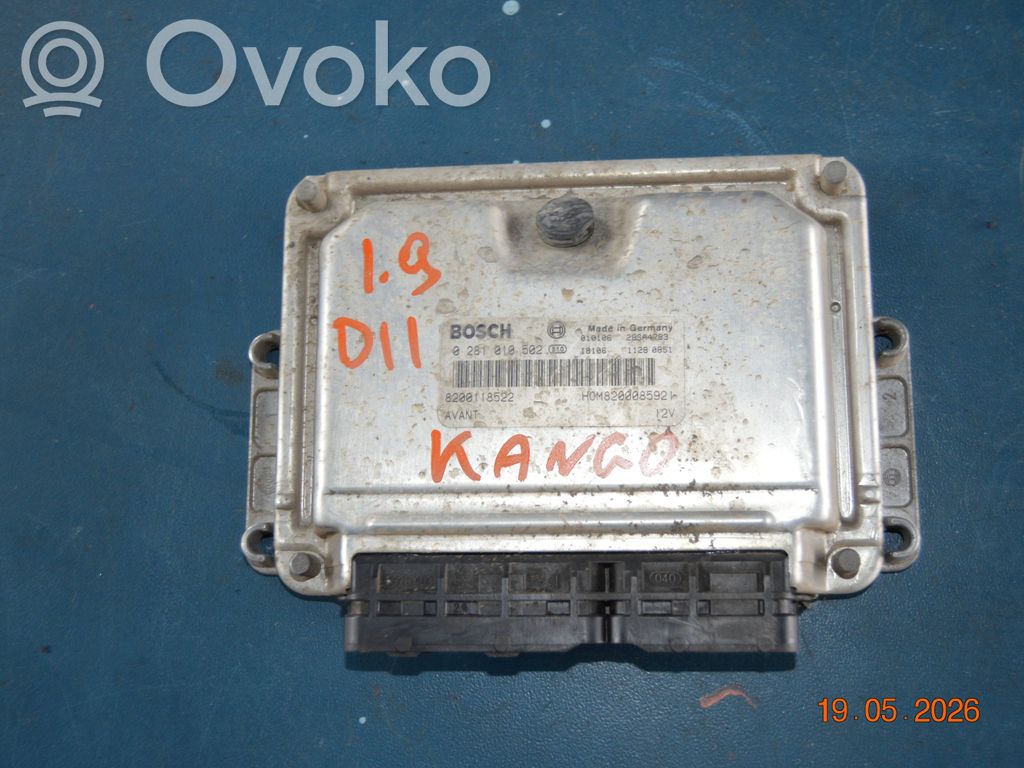 Engine control unit/module   8200118522,28SA4783,8200085921,0281010502
