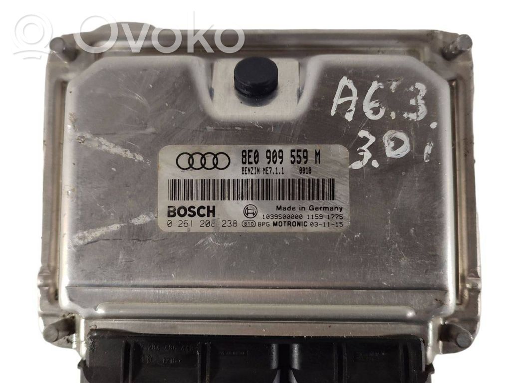 Audi A6 S6 C5 4B Engine ECU kit and lock set 