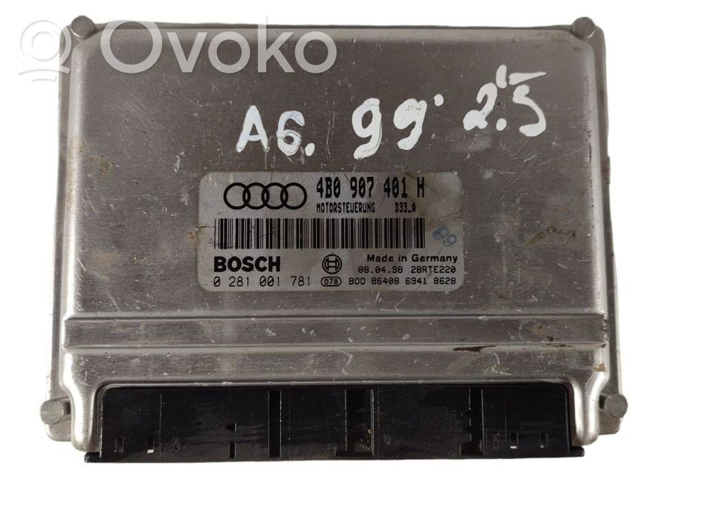 Engine control unit/module   4B0907401H,0281001781