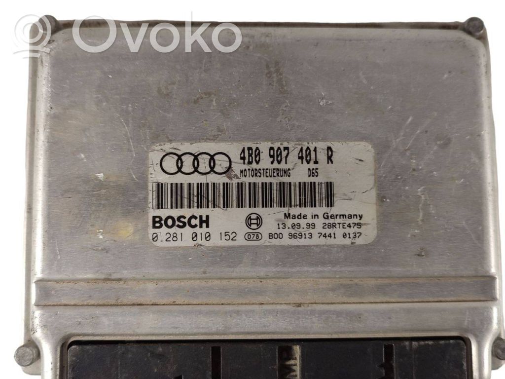 Engine control unit/module   4B0907401R,0281010152
