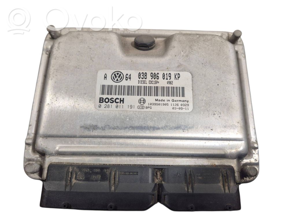 Engine control unit/module   038906019KP,0281011191,1039S01905
