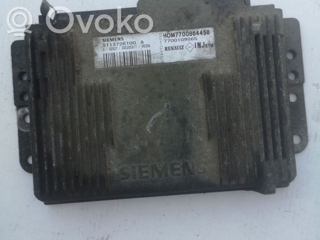 Engine control unit/module   S113726100A,7700109865,385205911
