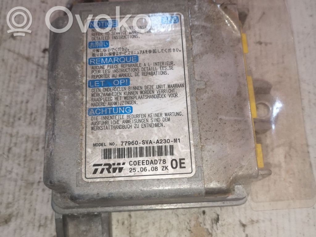 Honda Civic Airbag control unit/module 