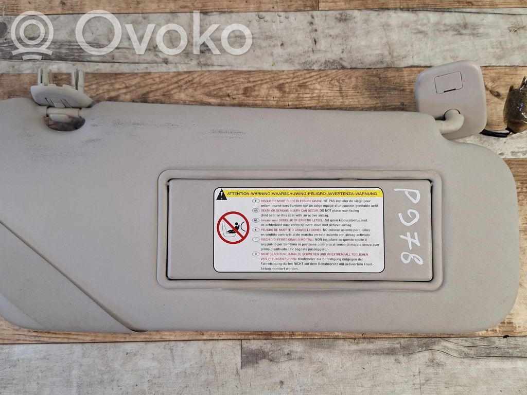 Peugeot 407 Sun visor 