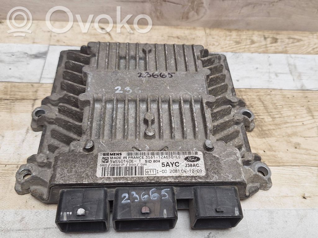 Engine control unit/module   3S6112A650LC,5WS40140ET,5AYC,5WS40140E
