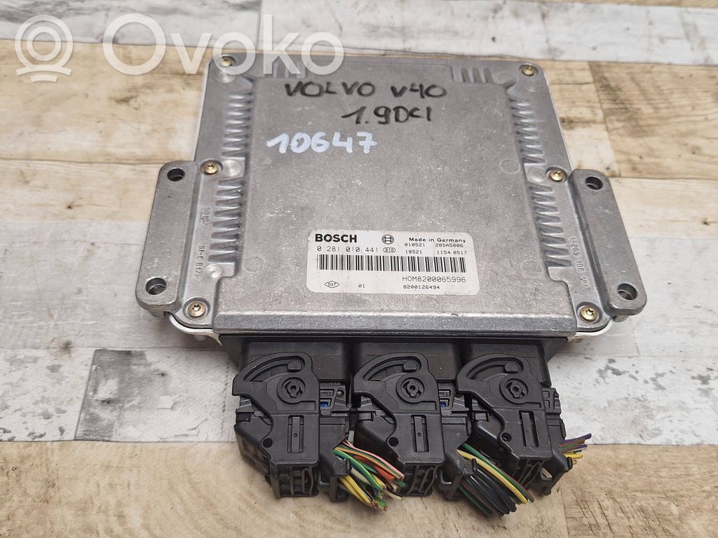 Volvo S40, V40 Unidad de control/módulo del motor 