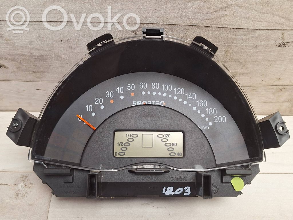 Smart ForTwo I Speedometer (instrument cluster) 