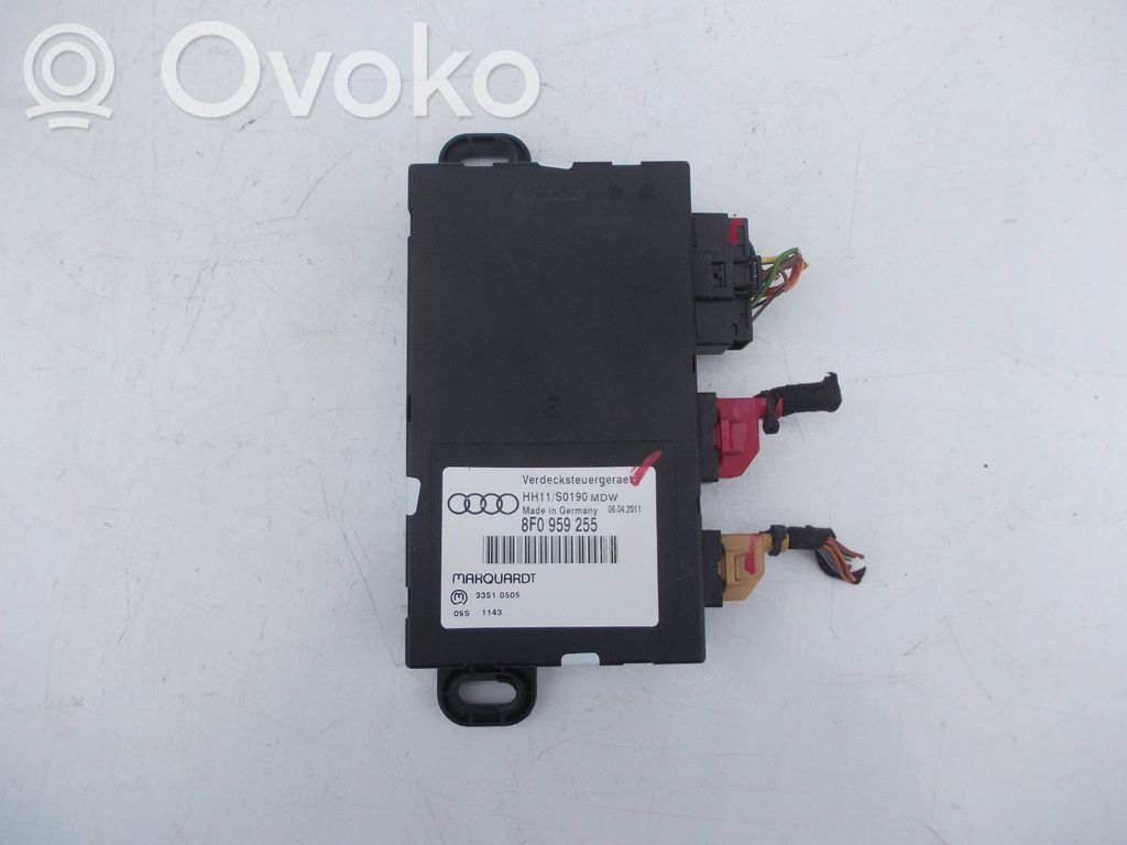 Audi A5 8T 8F Unidad de control de techo convertible 
