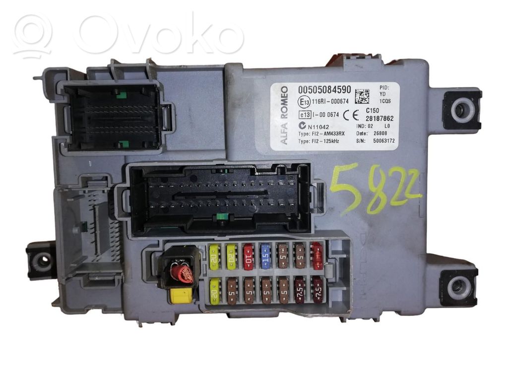 Alfa Romeo Mito Central body control module 