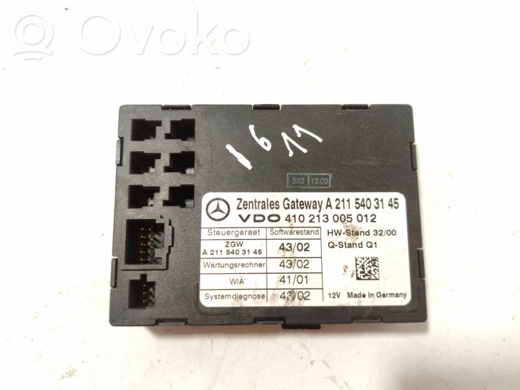 Mercedes-Benz E W211 Gateway control module 