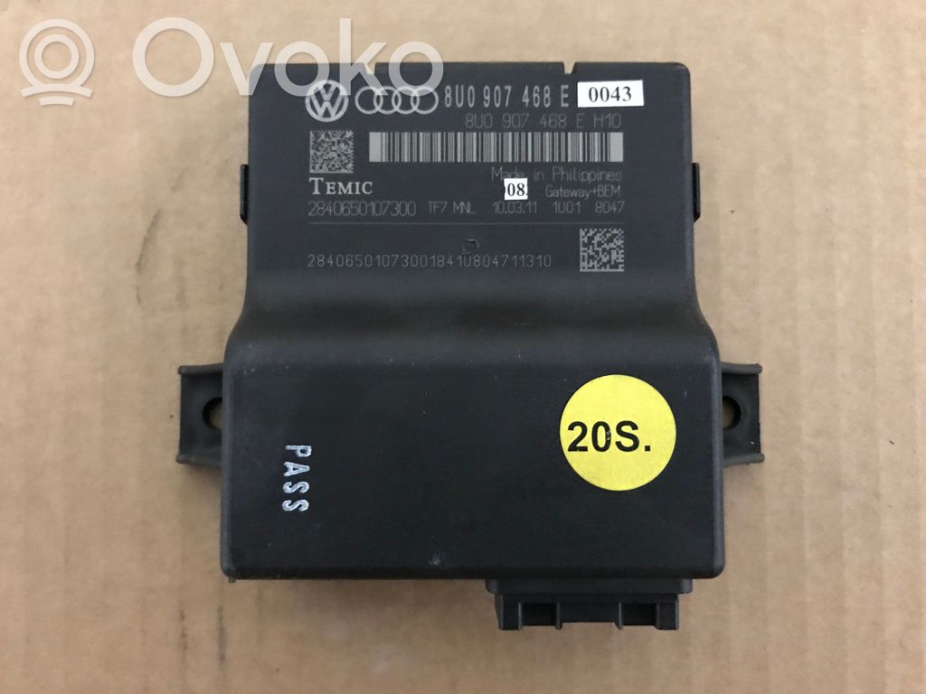 Audi Q3 8U Módulo de control Gateway 