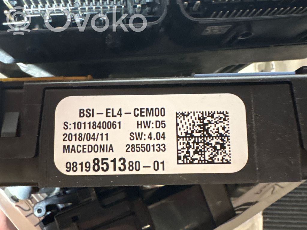 Citroen C4 II Picasso Engine ECU kit and lock set 