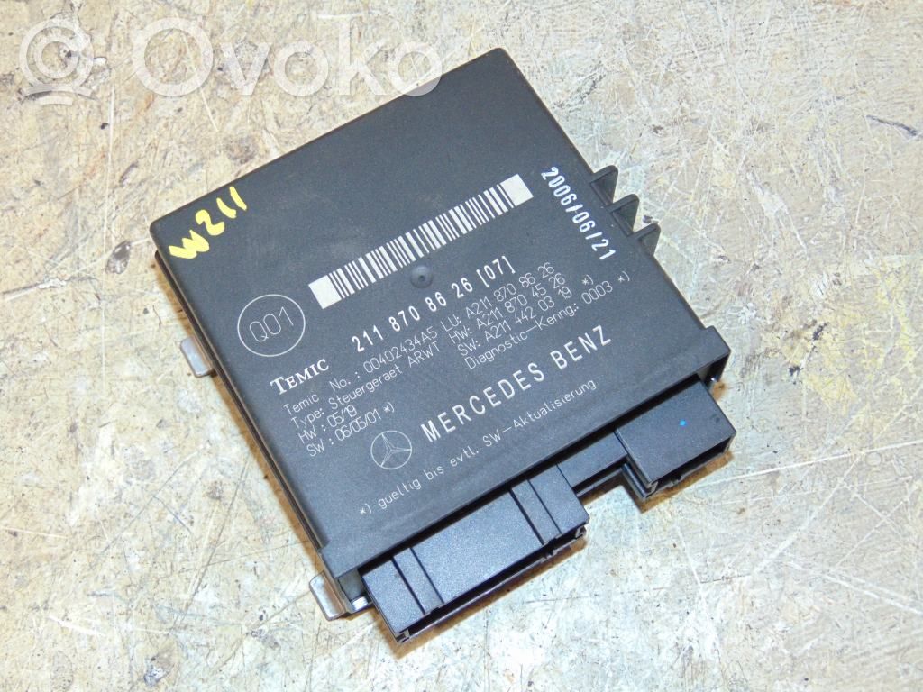 Mercedes-Benz E W211 Tailgate/trunk control unit/module 