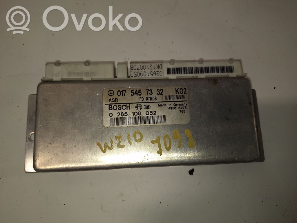 ABS control unit/module   A0175457332,0265109052