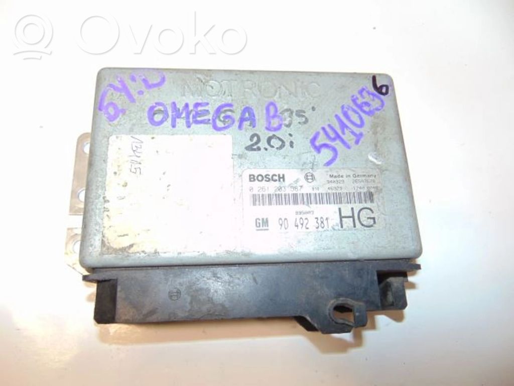 Opel Omega B1 Engine control unit/module 