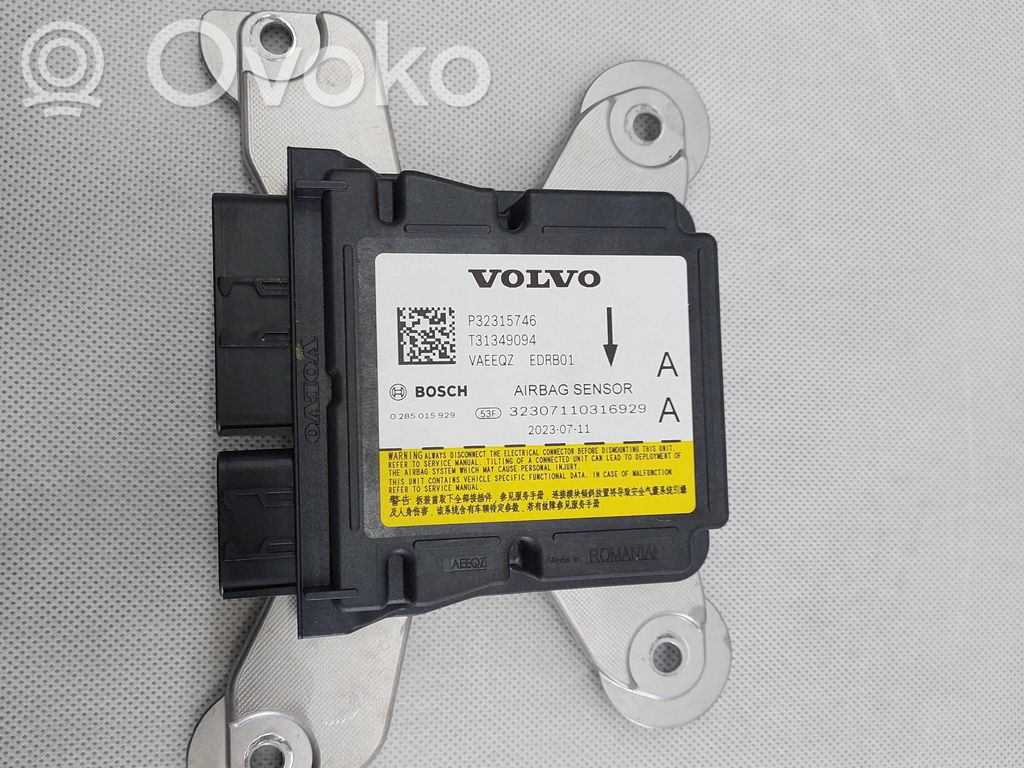 Volvo S60 Airbag control unit/module 