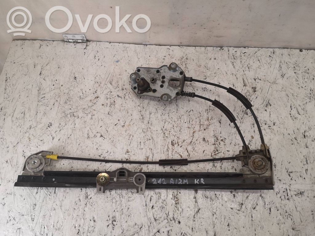 BMW 5 E39 Regulador manual de la ventanilla trasera 