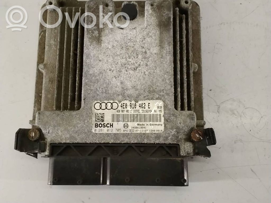 Engine control unit/module   4E0910402E,4E0907401D,0281012705