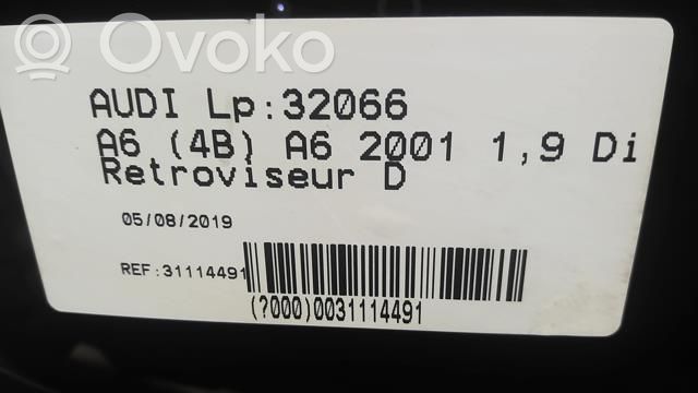 Audi A6 S6 C5 4B Oglindă electrică ușă față 
