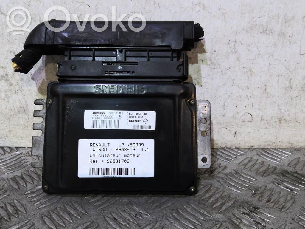 Renault Twingo I Engine control unit/module 