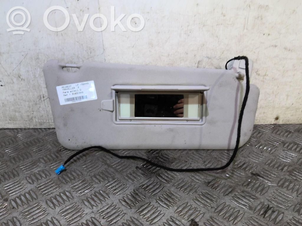 Peugeot Traveller Sun visor 