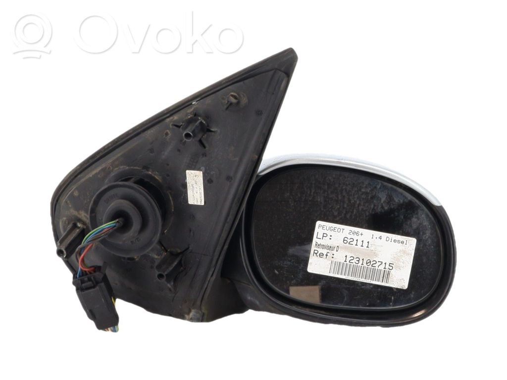 Peugeot 206+ Specchietto retrovisore elettrico portiera anteriore 