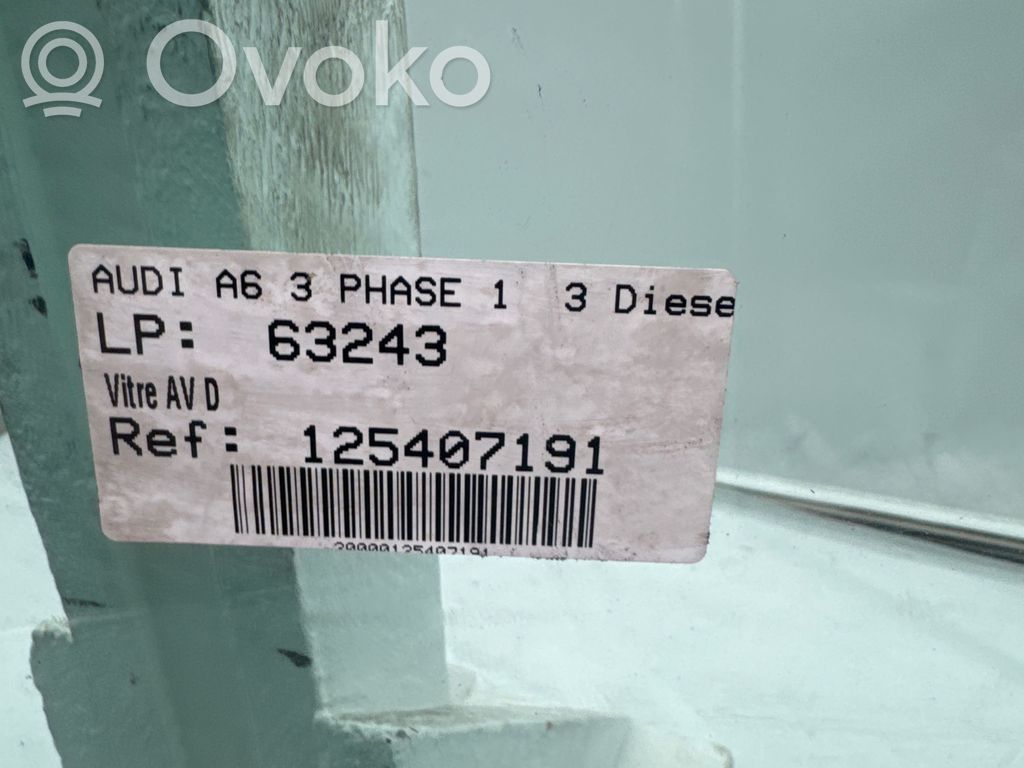 Audi A6 S6 C6 4F Vetro del finestrino della portiera anteriore - quattro porte 