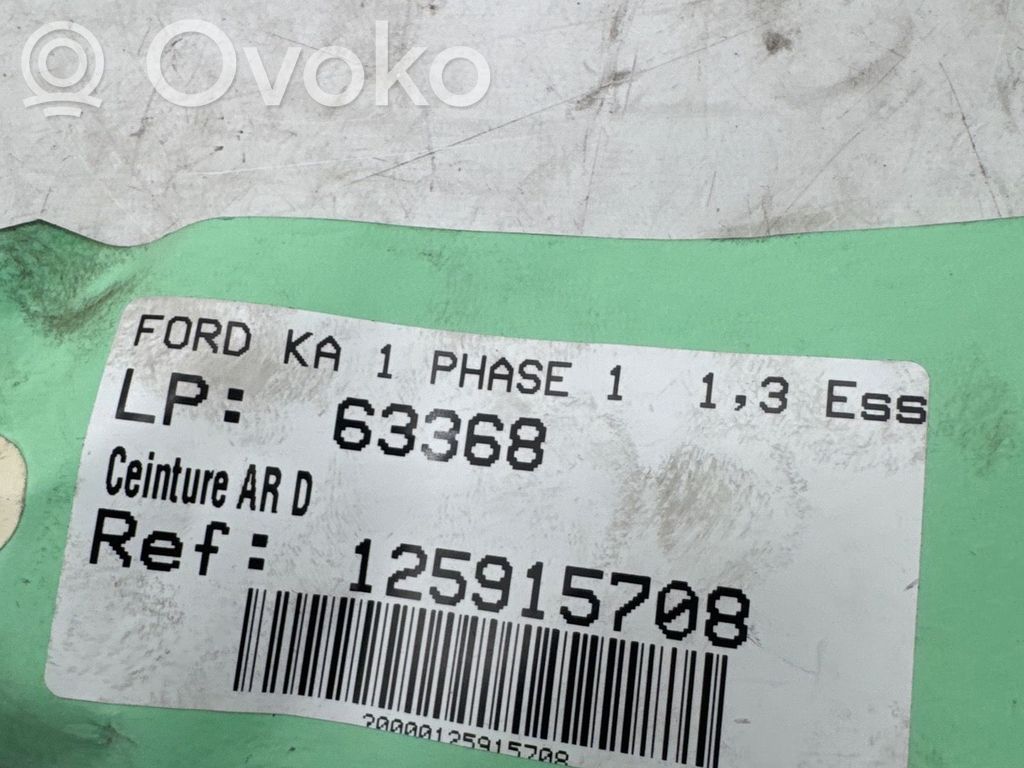 Ford Ka Cinturón trasero 