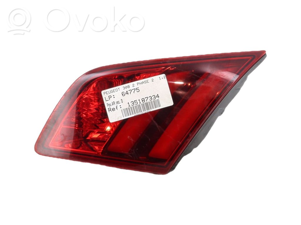 Peugeot 308 Lampy tylnej klapy bagażnika