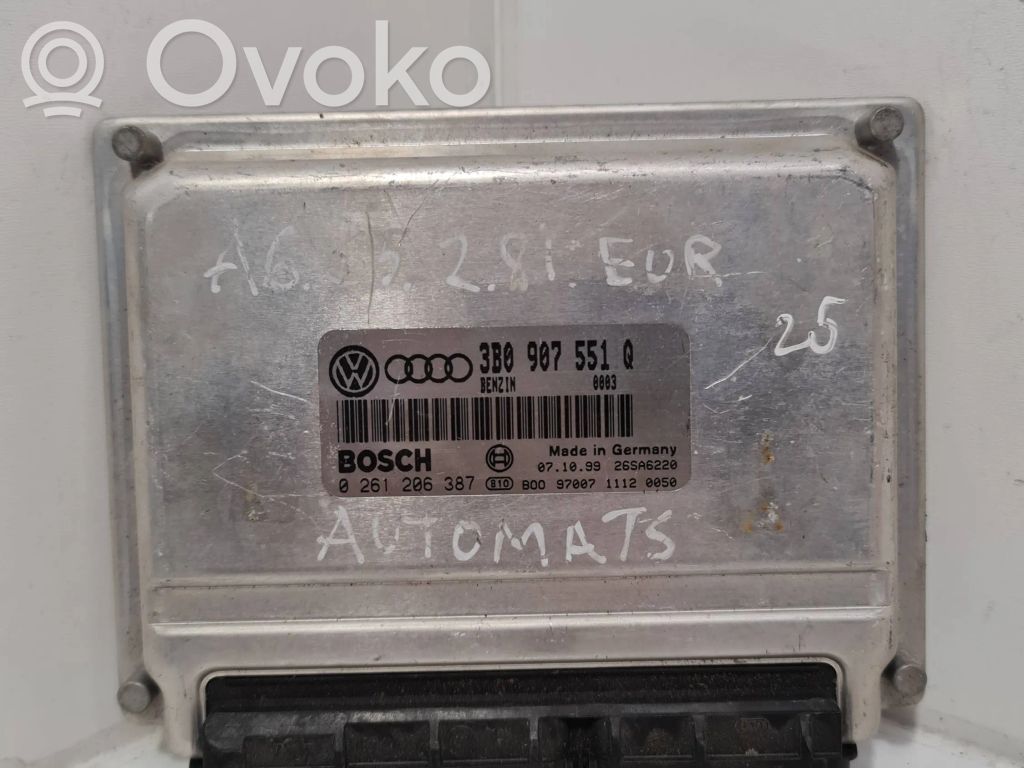 Engine control unit/module   3B0907551Q,26SA6220,0261206387