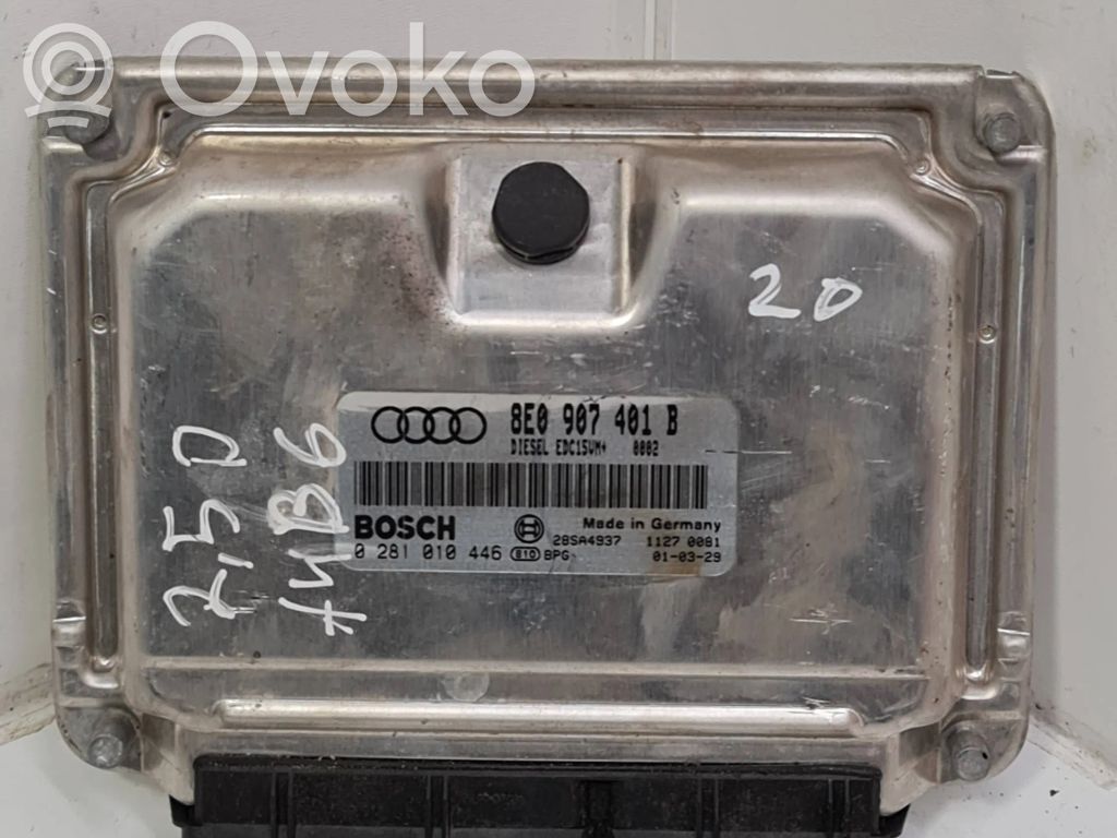 Engine control unit/module   8E0907401B,28SA4937,0281010446