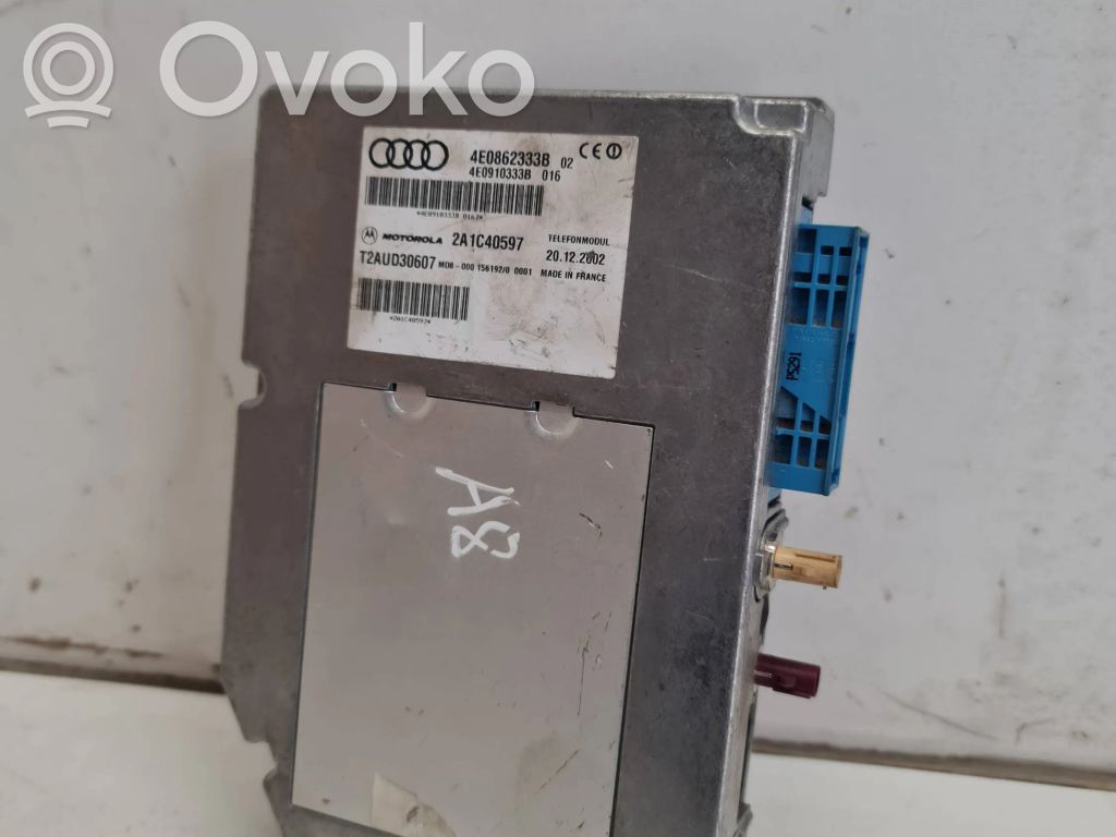 Unité de commande, module téléphone   4E0862333B,4E0910333B,2A1C40597,T2AUD30607