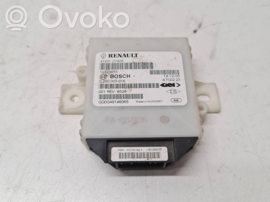 Dacia Duster Other control units/modules 