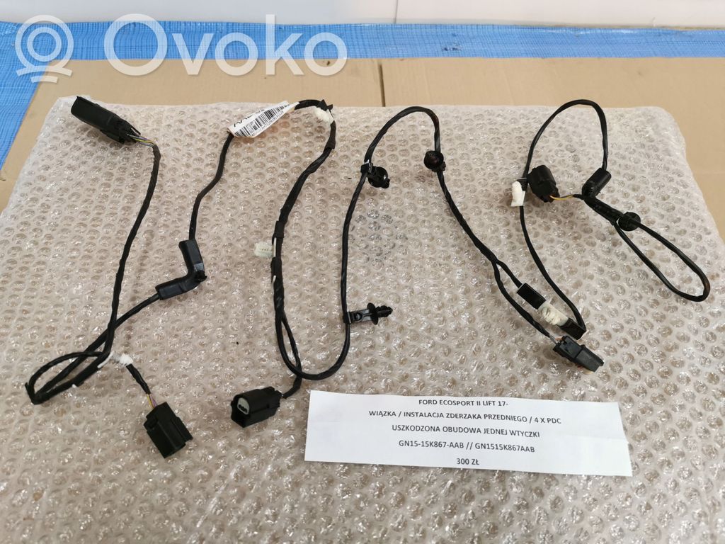 Ford Ecosport Cableado del sensor de aparcamiento (PDC) 