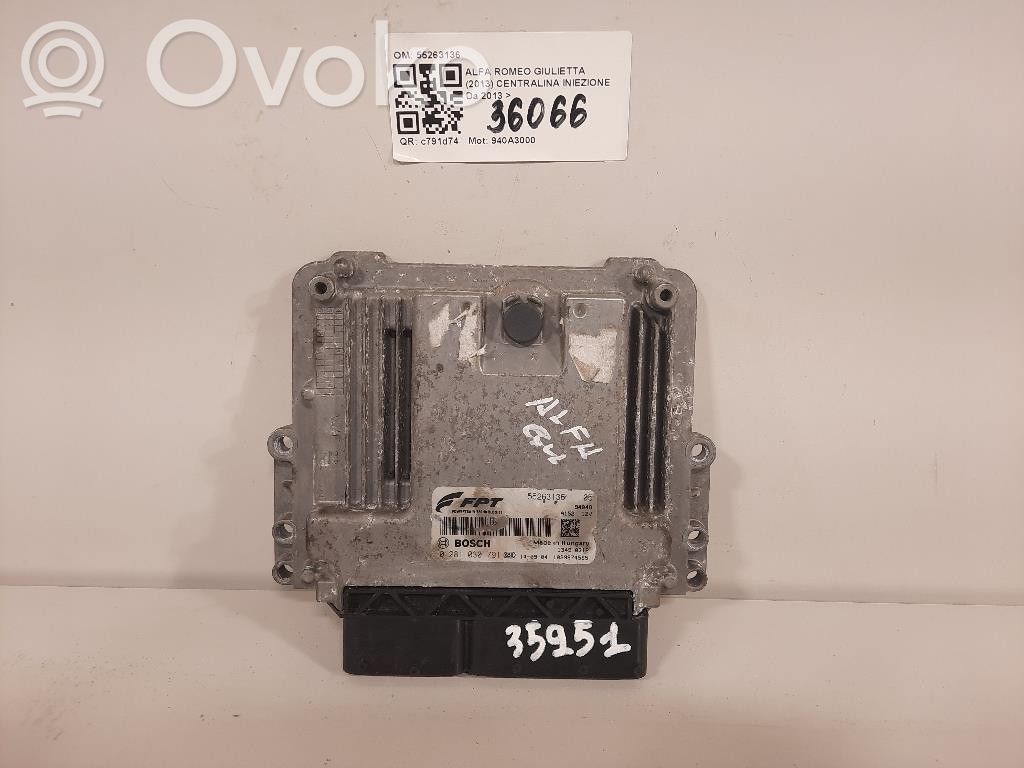 Alfa Romeo Giulietta Injection control unit/module 