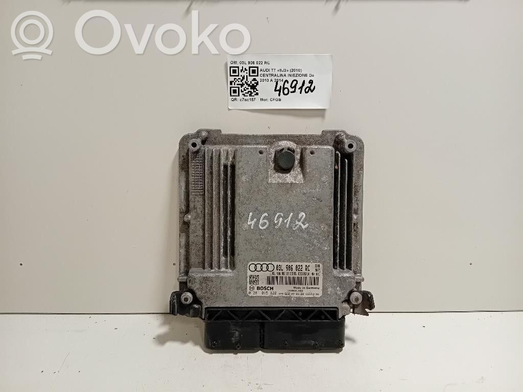 Audi TT TTS Mk2 Unitate/modul comandă injecție 